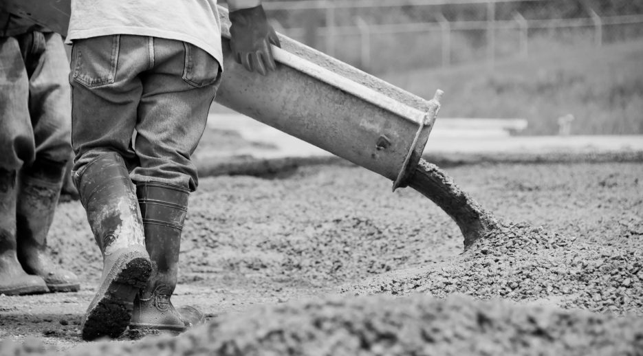 Kilsaran concrete being poured