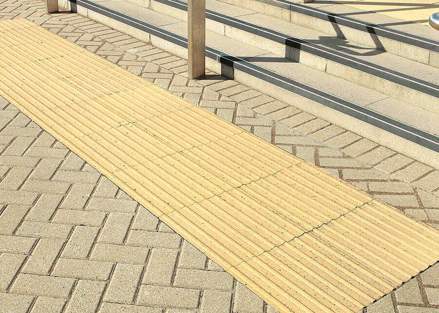 Corduroy tactile Paving
