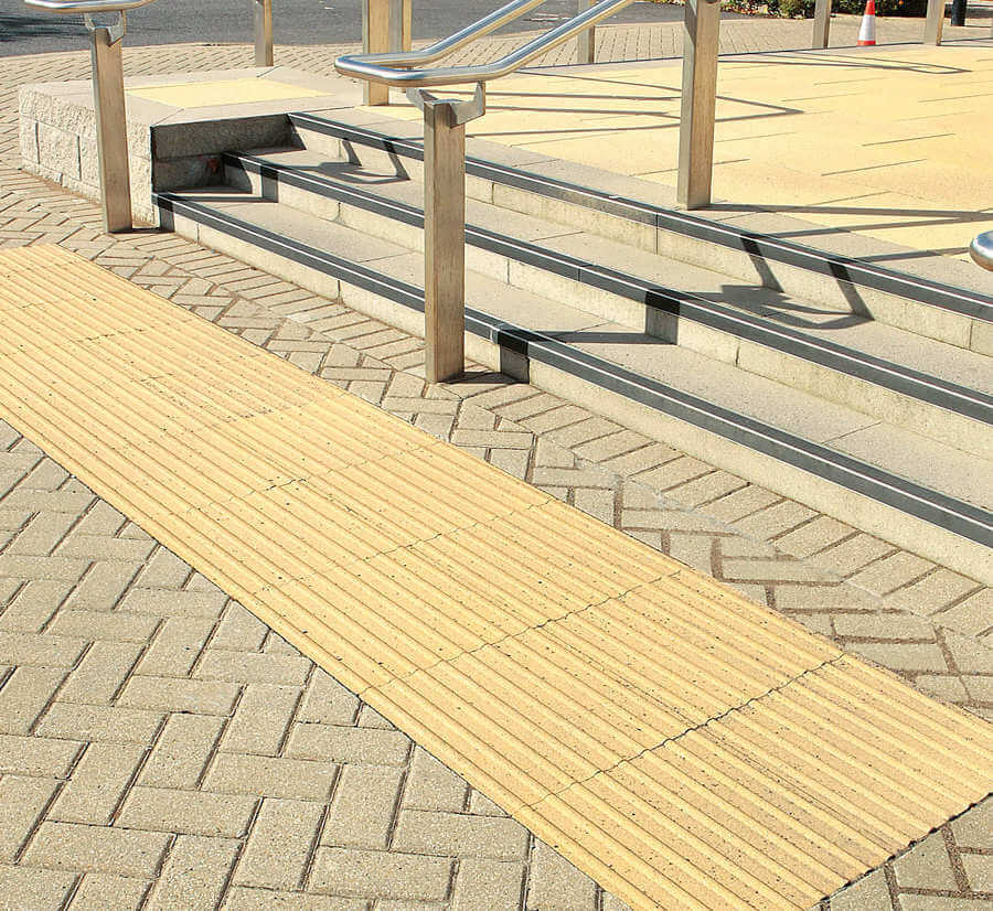 Corduroy tactile Paving