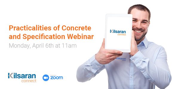Kilsaran webinar launch man holding kilsaran ipad