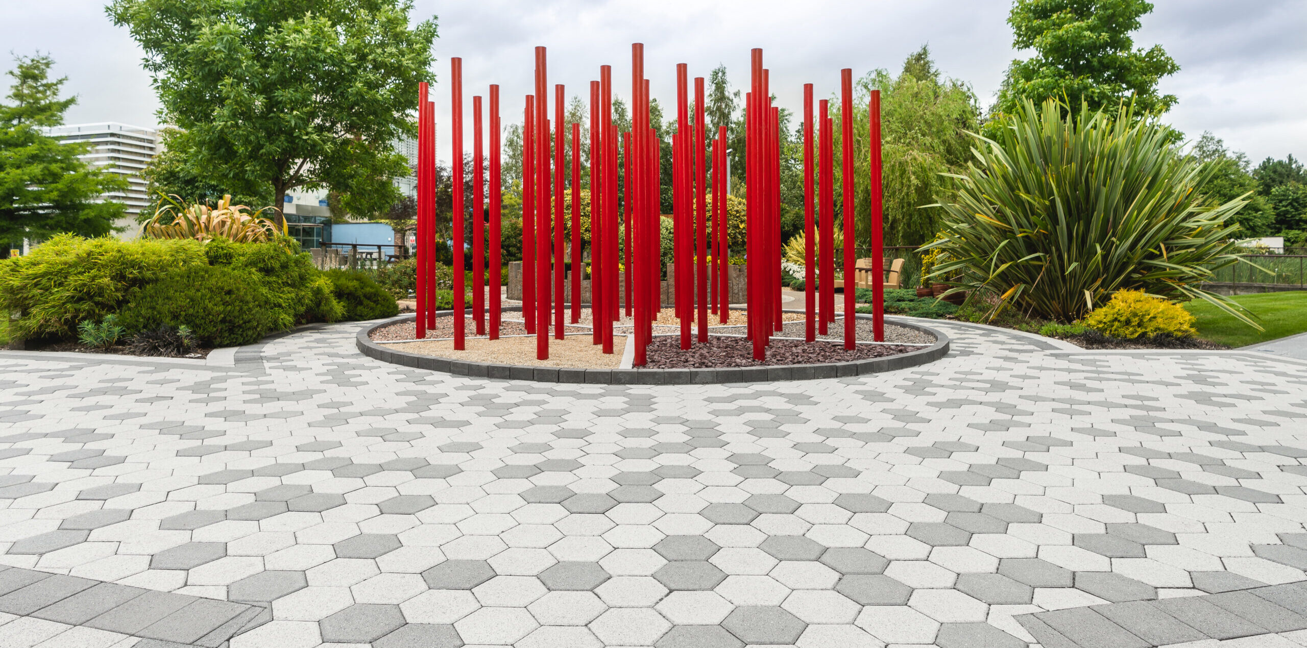 unique hexo shaped blocks for modern office spaces